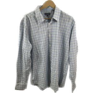 NWT Mens Jack Maverick Soft Plaid Long Sleeve Dress Shirt   -XL